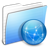 Aqua Stripped Folder Sites Icon